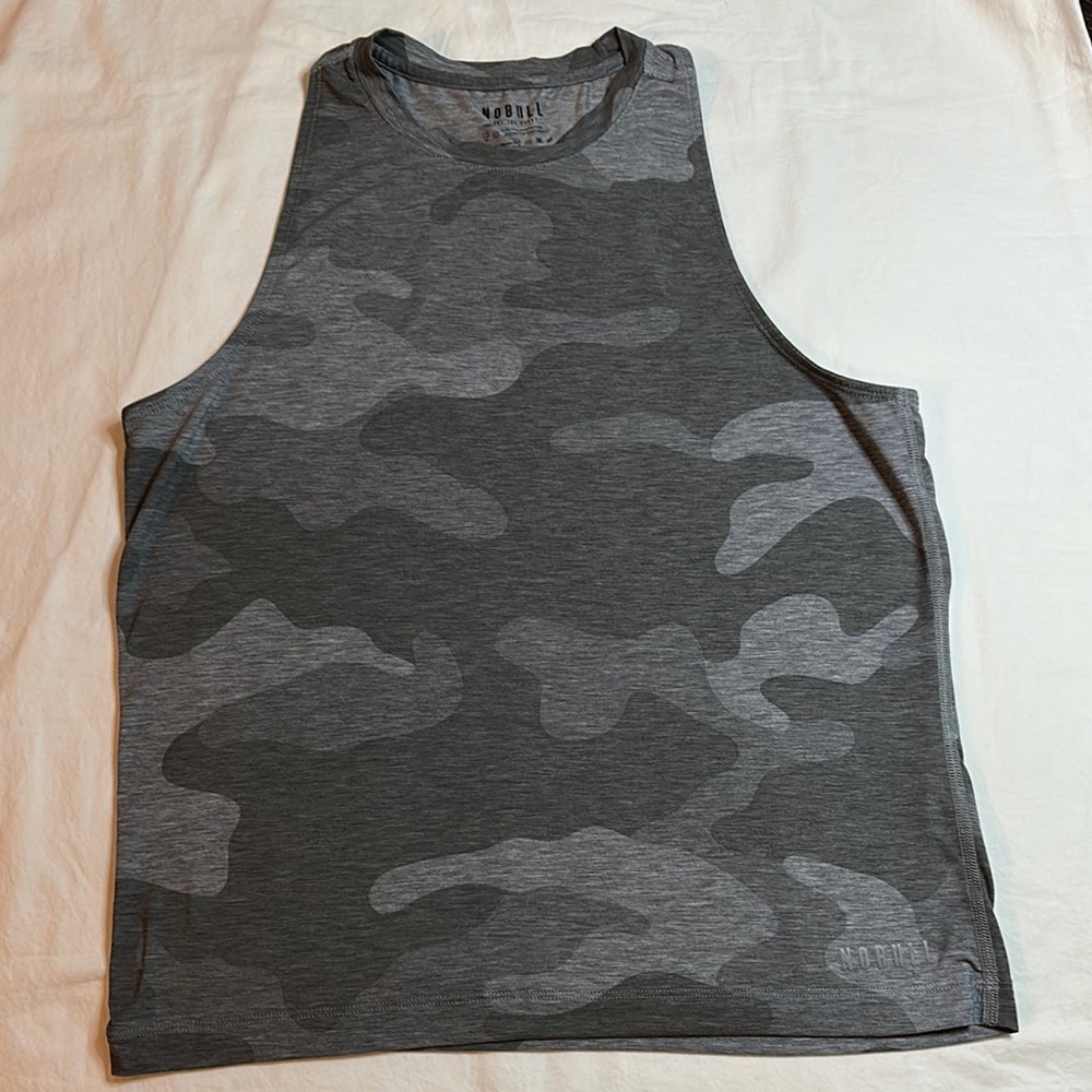 Nobull High Neck Camo Tank Top Size S